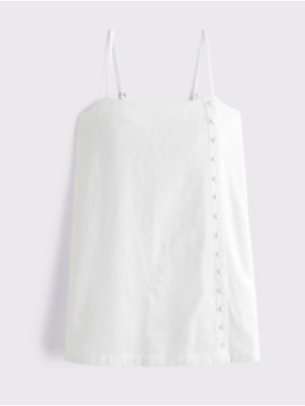 Abercrombie & Fitch Linen-Blend Button Skort Dress